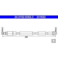 Bremsschlauch ATE 24.5102-0362.3 von Ate