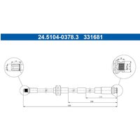 Bremsschlauch ATE 24.5104-0378.3 von Ate