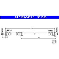 Bremsschlauch ATE 24.5169-0439.3 von Ate