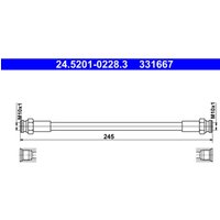 Bremsschlauch ATE 24.5201-0228.3 von Ate