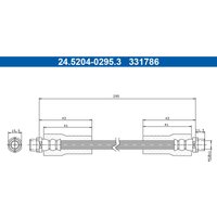 Bremsschlauch ATE 24.5204-0295.3 von Ate