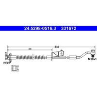 Bremsschlauch ATE 24.5298-0516.3 von Ate