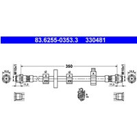 Bremsschlauch ATE 83.6255-0353.3 von Ate