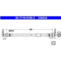 Bremsschlauch ATE 83.7119-0180.3 von Ate