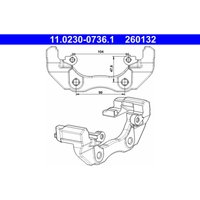 Halter, Bremssattel ATE 11.0230-0736.1 von Ate