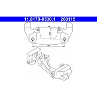 Halter, Bremssattel ATE 11.8170-0530.1 von Ate