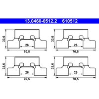 Zubehörsatz, Scheibenbremsbelag ATE 13.0460-0512.2 von Ate