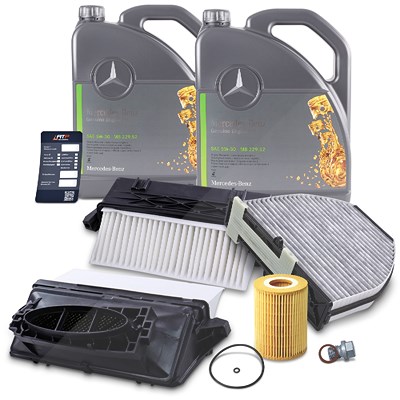 Atec Inspektionspaket Set A + 10l 5W-30 Motoröl für Mercedes-Benz von Atec