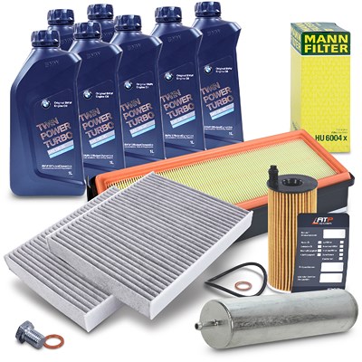 Atec Inspektionspaket Set B + 7l 5W-30 Motoröl für Alpina, BMW von Atec