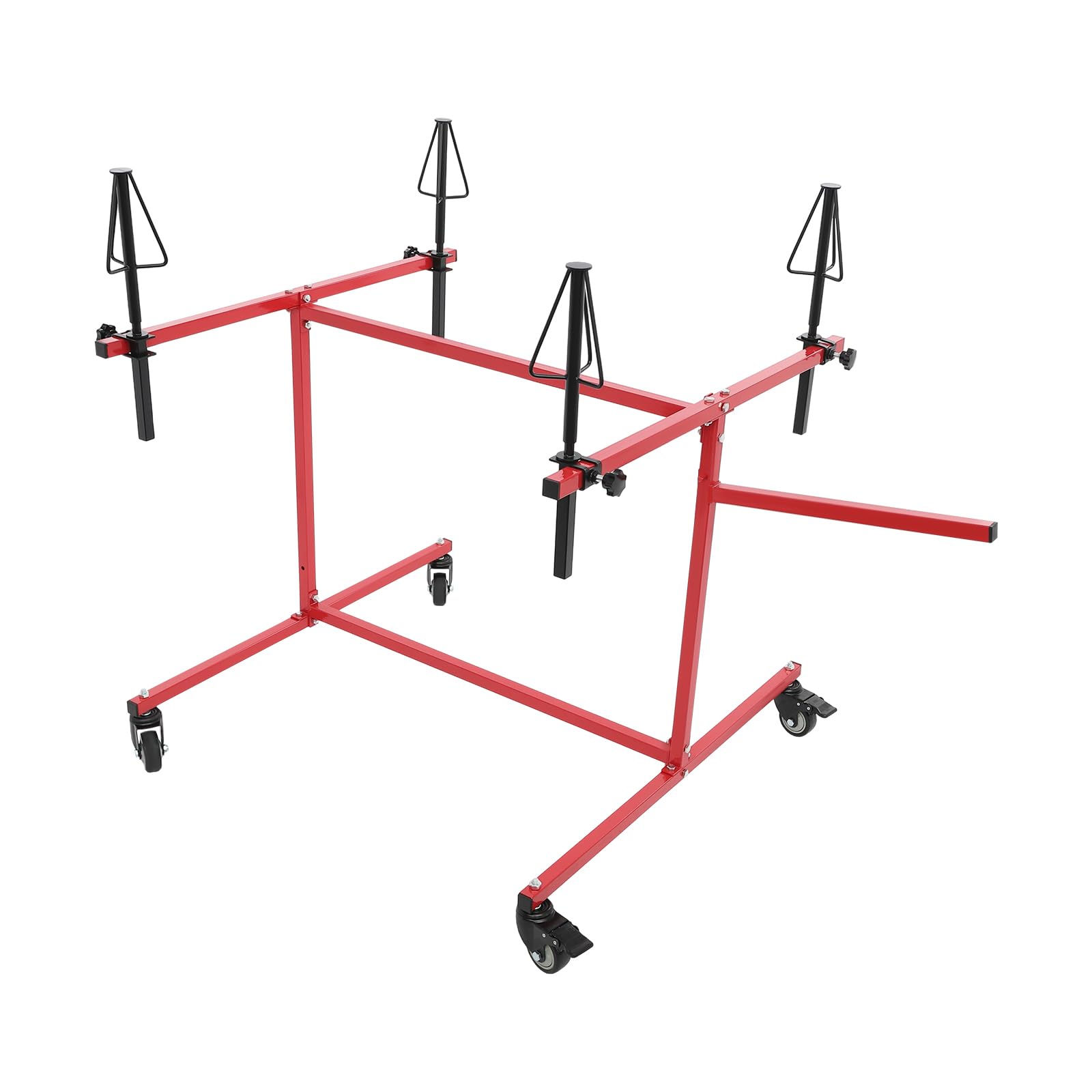 Atnhyruhd Profi Felgenlackierständer Felgenspitz Felgenlackierbock für 4 Felgen Lackierwagenreparaturständer Reifen Lackierständer (rot) von Atnhyruhd