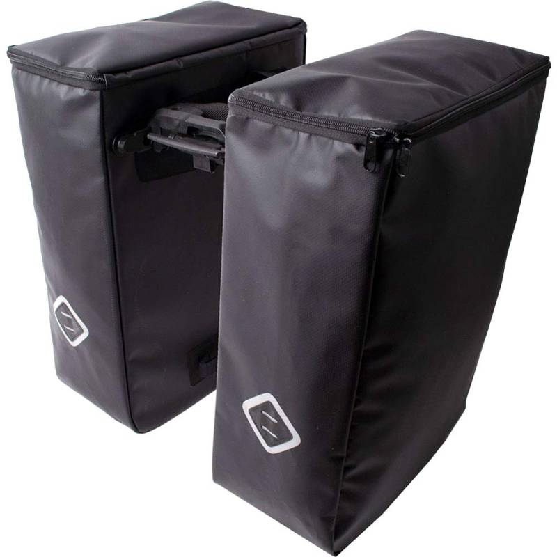 Atran Velo Doppeltasche Max AVS LxBxH: 32x15x43cm 21L (2X 10,5l) schwarz Fahrrad von Atran Velo