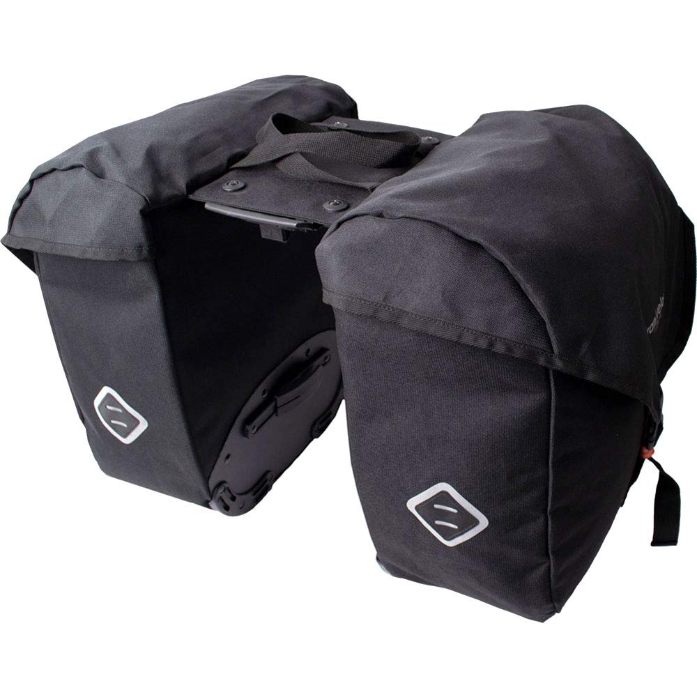 Atran Velo Doppeltasche Zap AVS LxBxH: 33x19x40cm 25L (2x12,5l) schwarz Fahrrad von Atran Velo