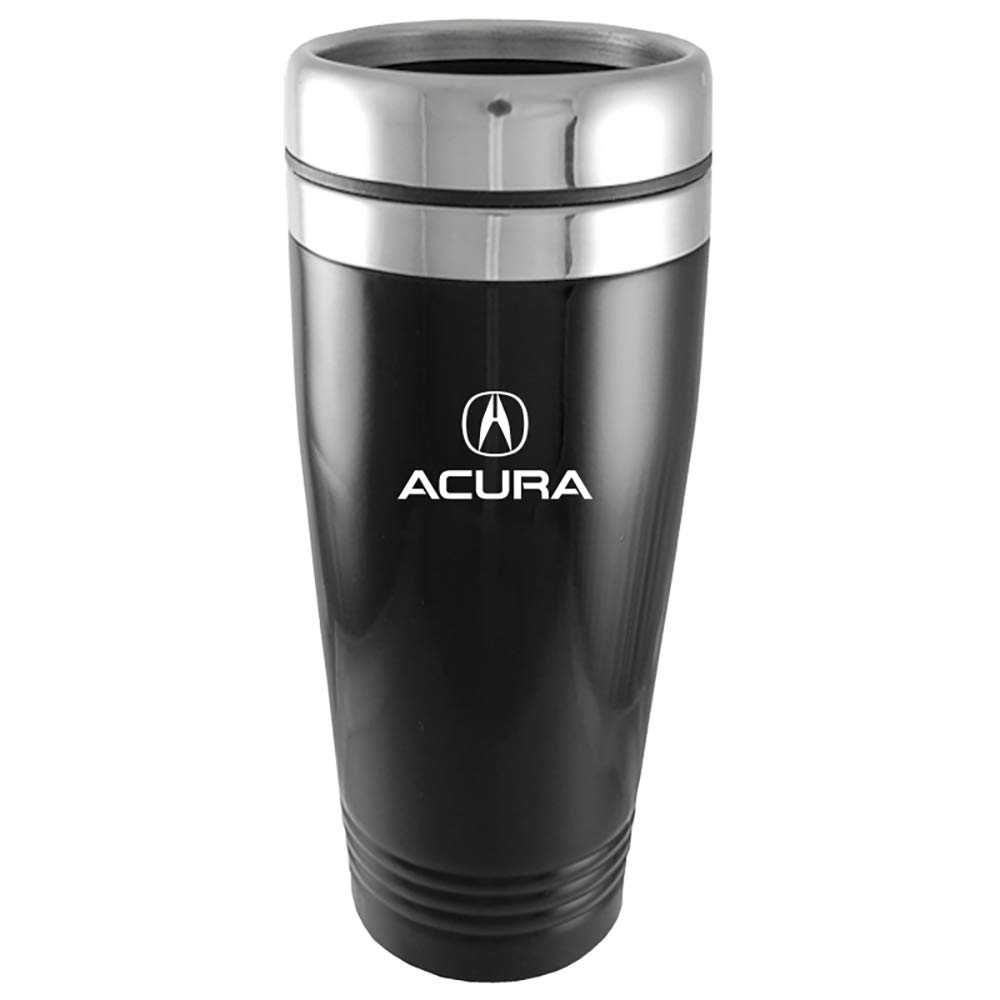 Acura Logo 14oz schwarz Edelstahl Reise Becher von "au-tomotive Gold, Inc." von Au-TOMOTIVE GOLD