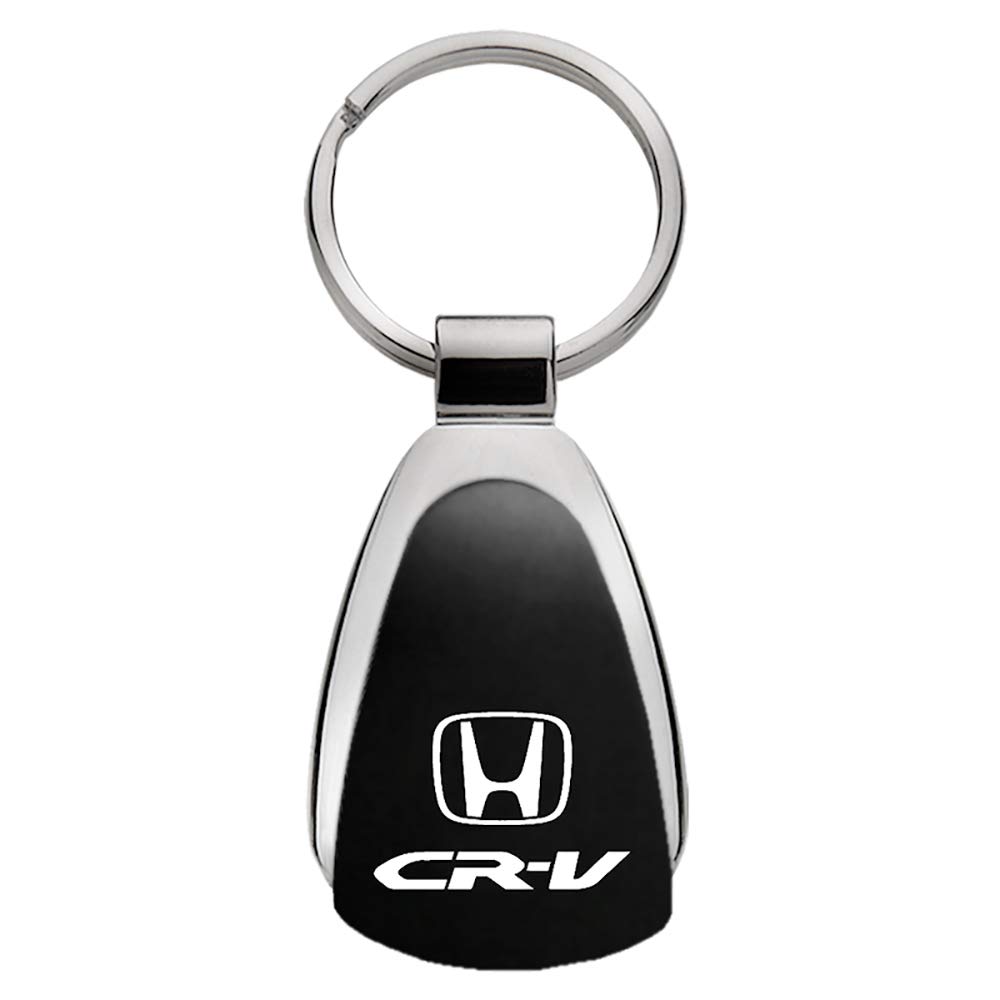 DanteGTS Honda CRV Tropfenform Schlüsselanhänger Authentic Logo Kette Key Ring Schlüsselanhänger Lanyard, schwarz von Au-TOMOTIVE GOLD