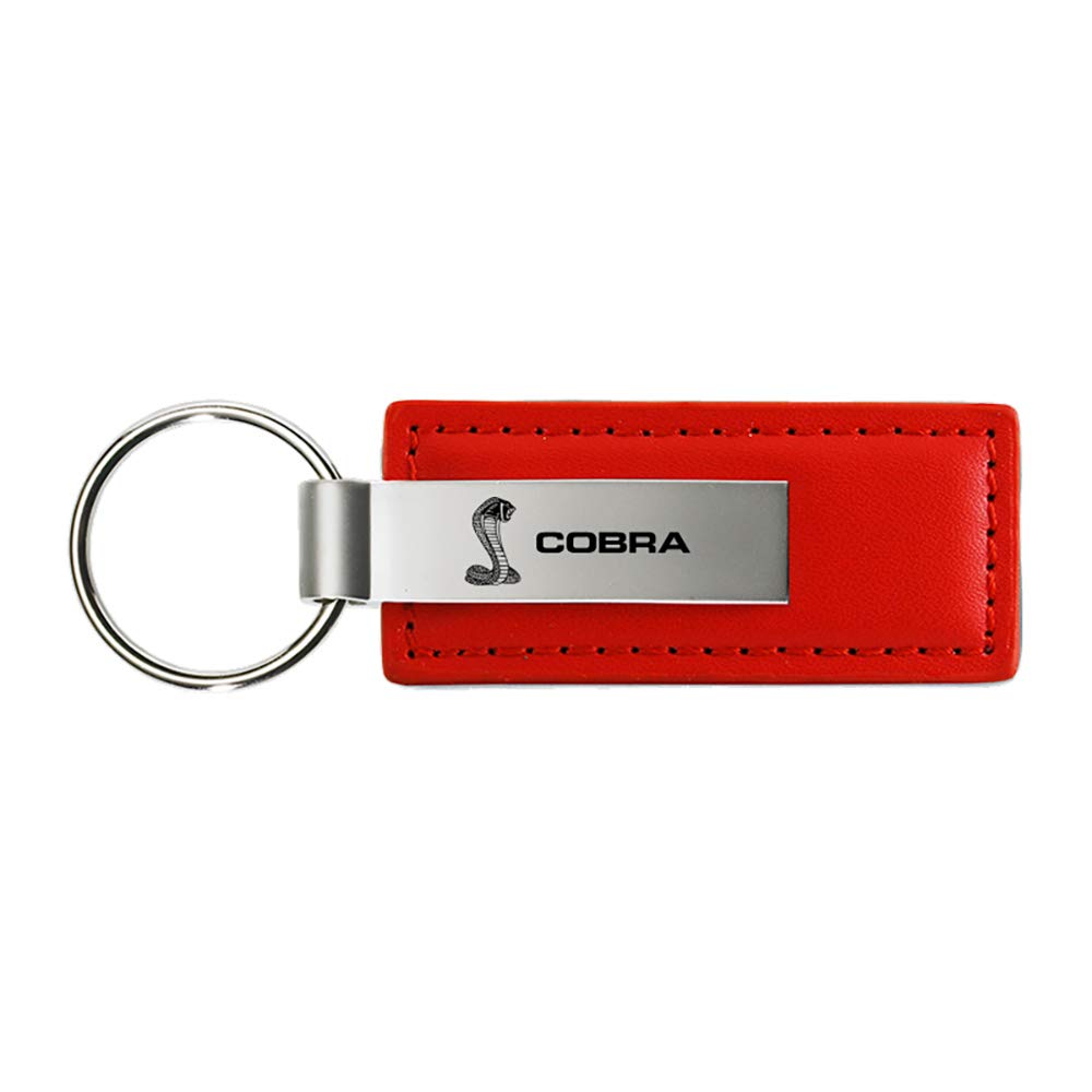 Ford Shelby Cobra Red Leather Key Chain von Au-TOMOTIVE GOLD