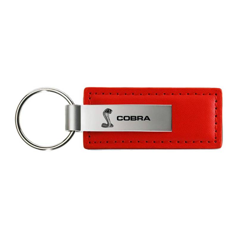 Ford Shelby Cobra Red Leather Key Chain von Au-TOMOTIVE GOLD