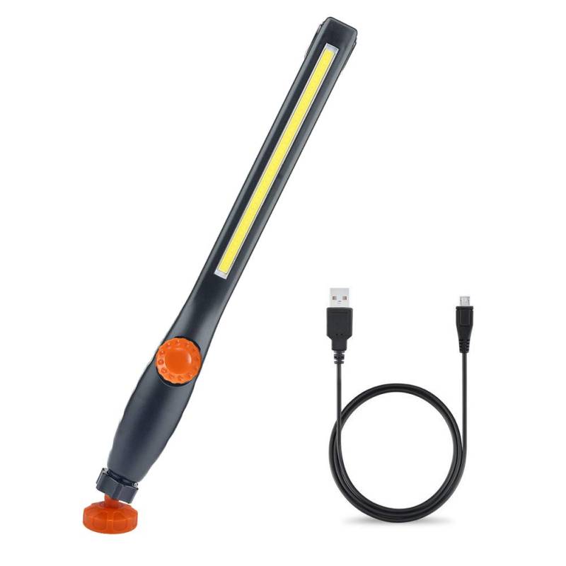 AuRiver Arbeitsleuchte LED Akku mit Magnet, Arbeitslampe LED Werkstatt, Werkstattlampe Arbeitslicht für Auto Reparatur, Werkstatt, Garage, Camping, Notbeleuchtung (Orange) von AuRiver