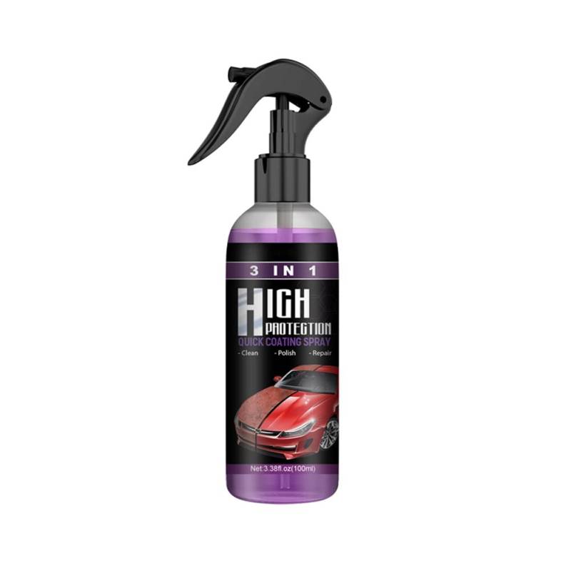 100ml 3-in-1 Autolack Beschichtungs Sprühlack Renovierungsmittel Reinigungsmittel Auto Paint Surface Wax Polish Liquid Quick Coat Autowachs Polierspray für Motorrad Auto LKW Wohnmöbel von Aublinto