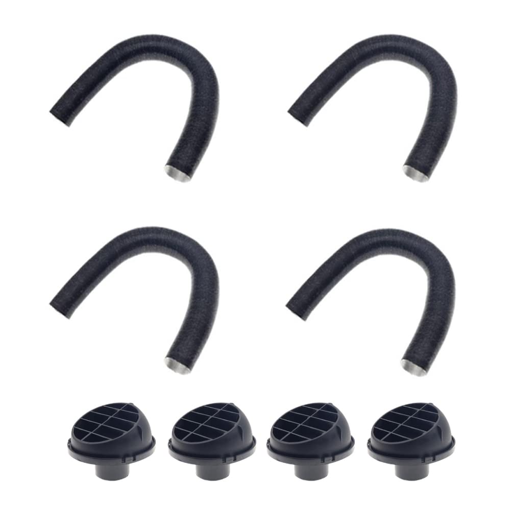 Aublinto 42 mm Auto Heizung Lüftungsöffnung,Luftstand Heizung Warmluftauslasses Luftausgang Anschluss Warmluftauslass Entlüftungsschlauch Clips Set Standheizung Zubehör von Aublinto