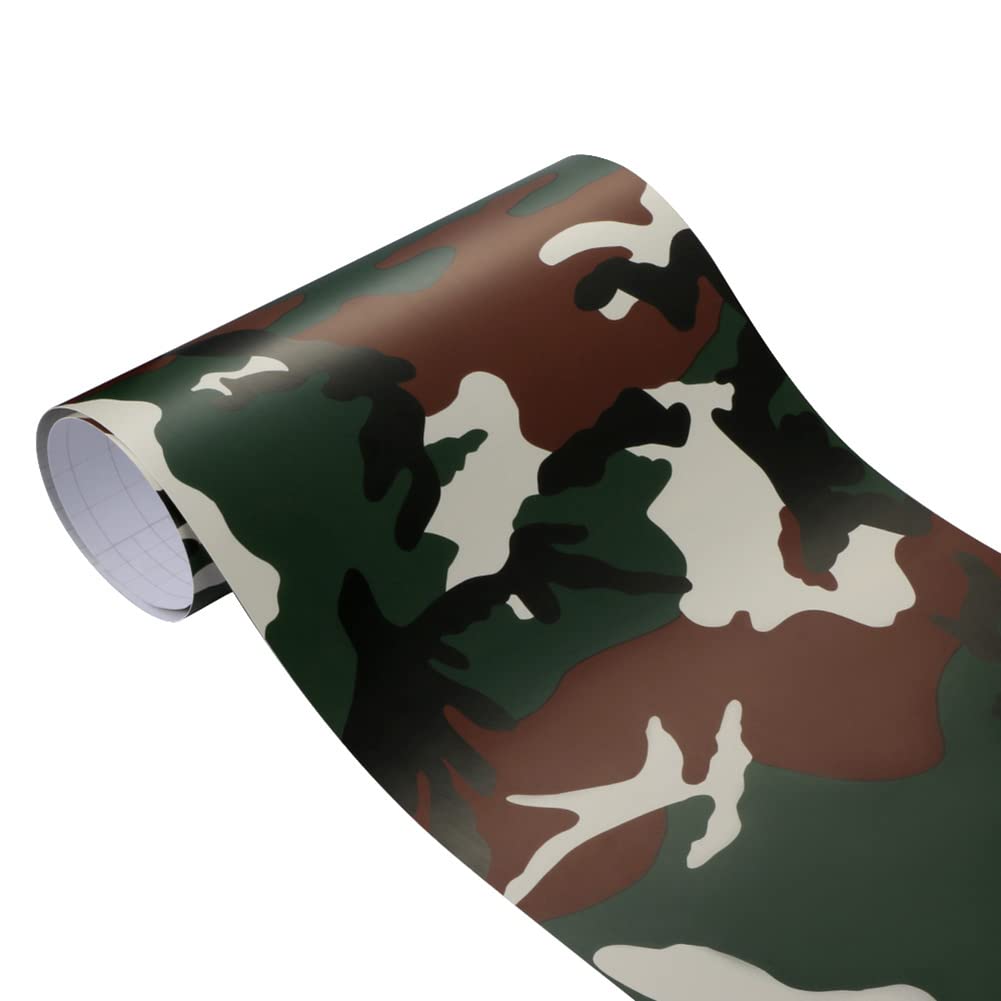 Aublinto Auto Dekorfolie Vinyl,Auto Selbstklebende Folie Camouflage Auto Vinyl Wrap Aufkleber Auto Vinyl Wrap Film Aufkleber Auto Wasserfester Vinyl Aufkleber,50 x 200 cm und 30 x 100 cm von Aublinto