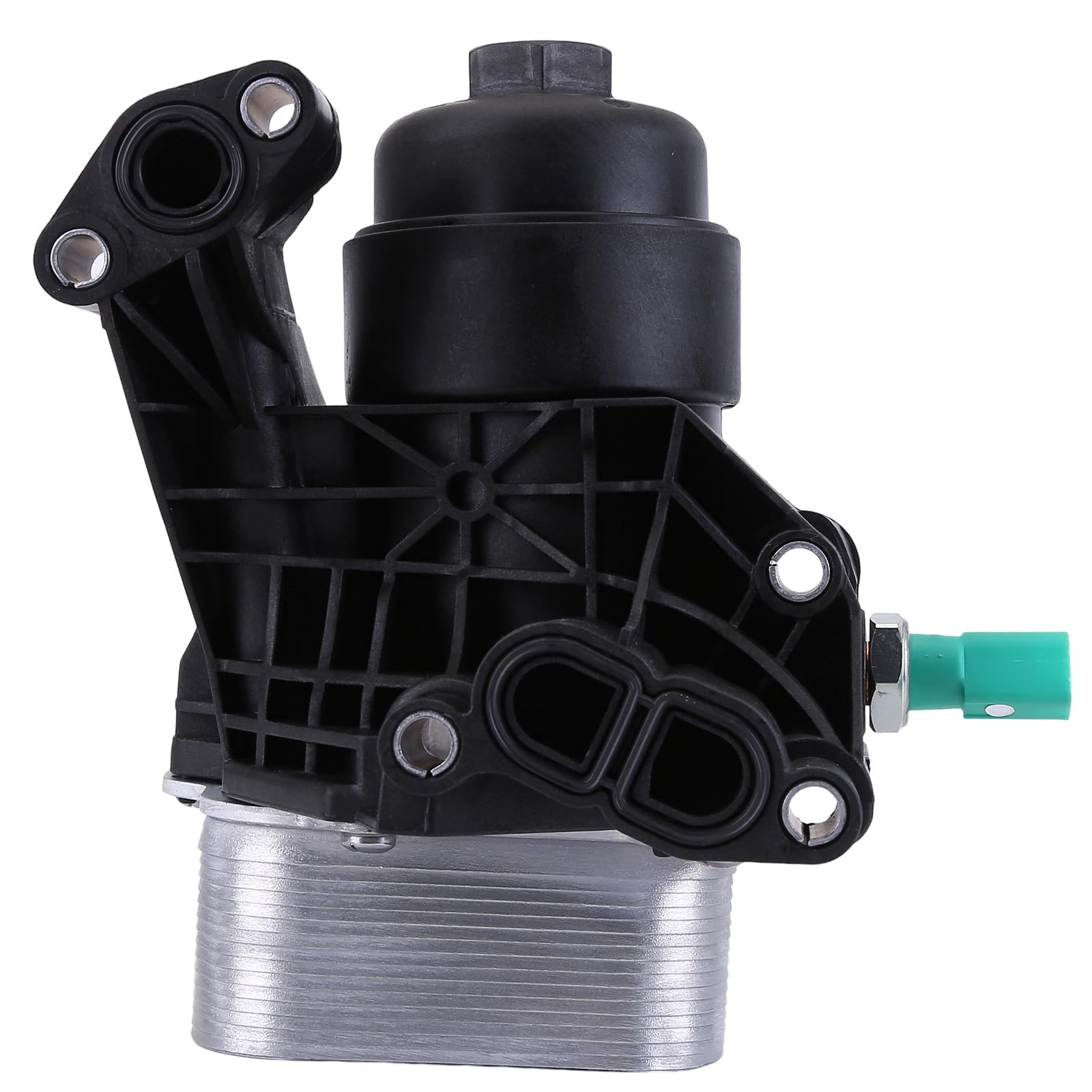 Aublinto Auto Ölfilter 03N115389P Sensor Motorölstand Motorölfilterbaugruppe Ölfiltergehäuse Filterkappe Kühler Dichtung Kompatibel für T6 2.0 TDI 03N117021 Kraftstofffilter Ölfiltergehäuse Ölkühler von Aublinto