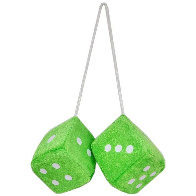 Aublinto Auto Würfel Anhänger,2 Stück Car Hanging Furry Dice Auto Kreativer Anhänger Autospiegel Anhänger Autoverzierung Auto Innenspiegel Hängen Anhänger für Auto, Dekoration, Geschenk von Aublinto