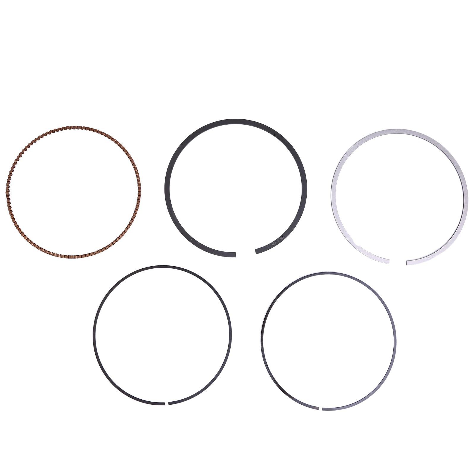 Aublinto Kolbenringsatz Kolbenring Kolben & Ringe 4Pcs Piston Ring Set Compatible for G63 2014-2023 Replaces A1570300517 Motorluftkompressor-Kolbenring für Pneumatikzylinder-Luftpumpenteile von Aublinto