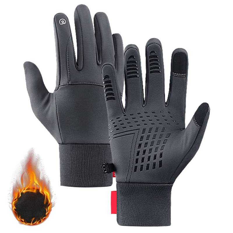 Aublinto Winter Warme Handschuhe,Winter Fahrradhandschuhe Touchscreen Thermohandschuhe wasserdichte Wärmer Handschuhe Winter Warm Uniesex Sporthandschuhe zum Laufen, Wandern, Motorradfahren, Reiten von Aublinto