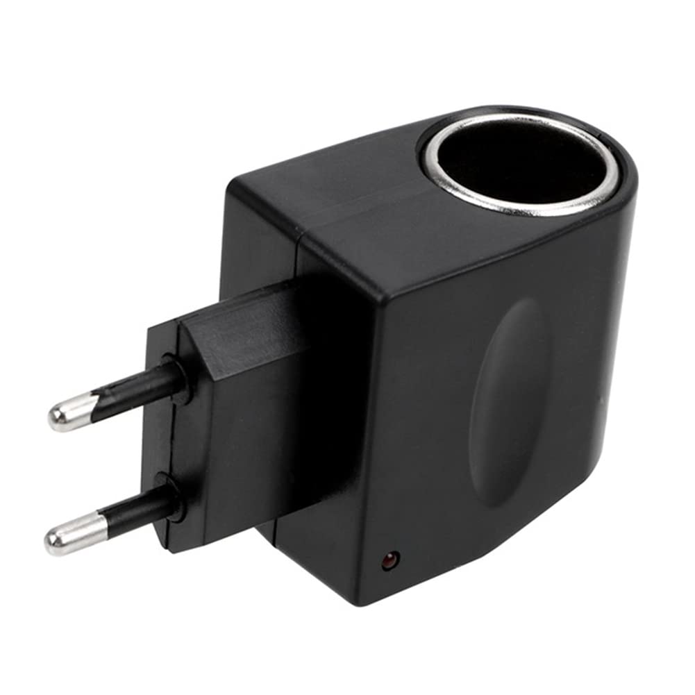 Aublinto Zigarettenanzünder Steckdose Adapter Stecker,24W KFZ Netzadapter AC auf DC KFZ Netzteil 220V auf 12V Haushalts Zigarettenanzünder Adapter Steckdose,EU-Stecker/US-Stecker von Aublinto