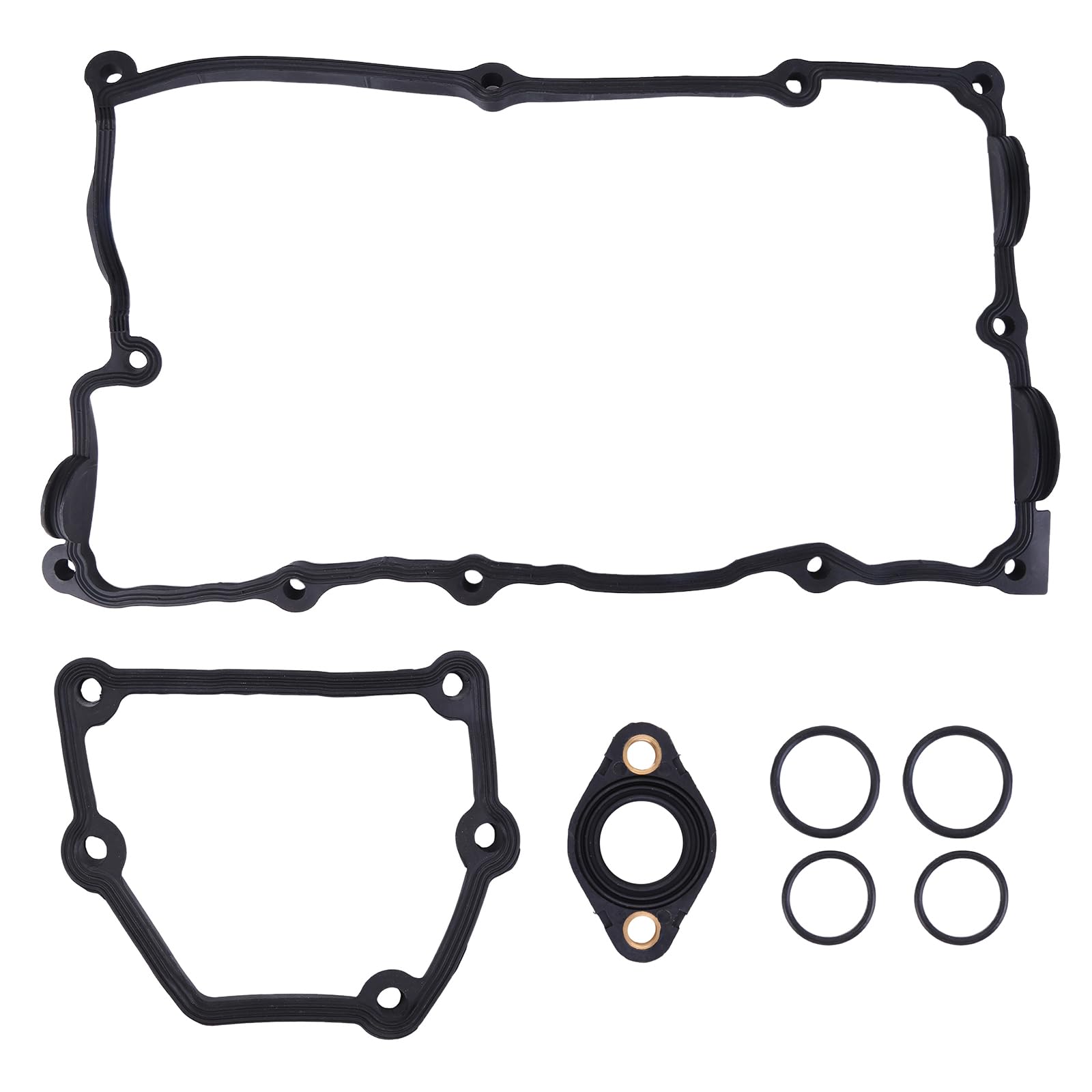 Aublinto Zylinderkopfdichtungen 7Pcs/Set Dichtungssatz Zylinderkopfhaube Ventildeckeldichtungssatz Engine Valve Cover Gasket Compatible for 11120032224 11377502022 11377514007 11377514008 von Aublinto