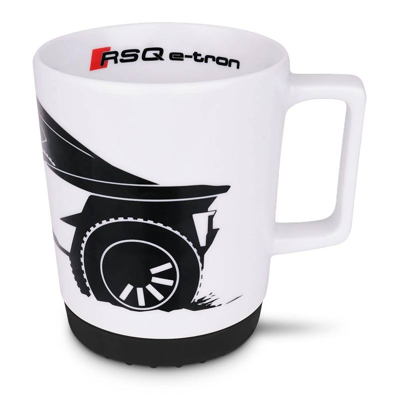 Audi 3292201100 Tasse Kaffeetasse Porzellan, RS Q e-tron Design, 270ml, weiß von Audi collection