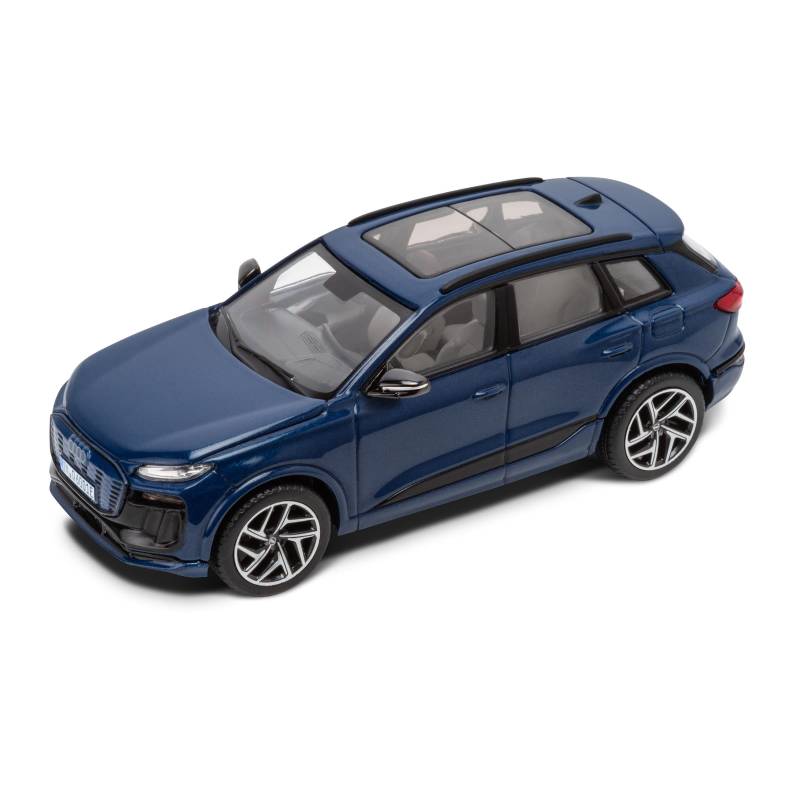 Audi 5012326632 Modellauto Q6 e-tron Miniatur Modell, Maßstab 1:43, blau von Audi collection