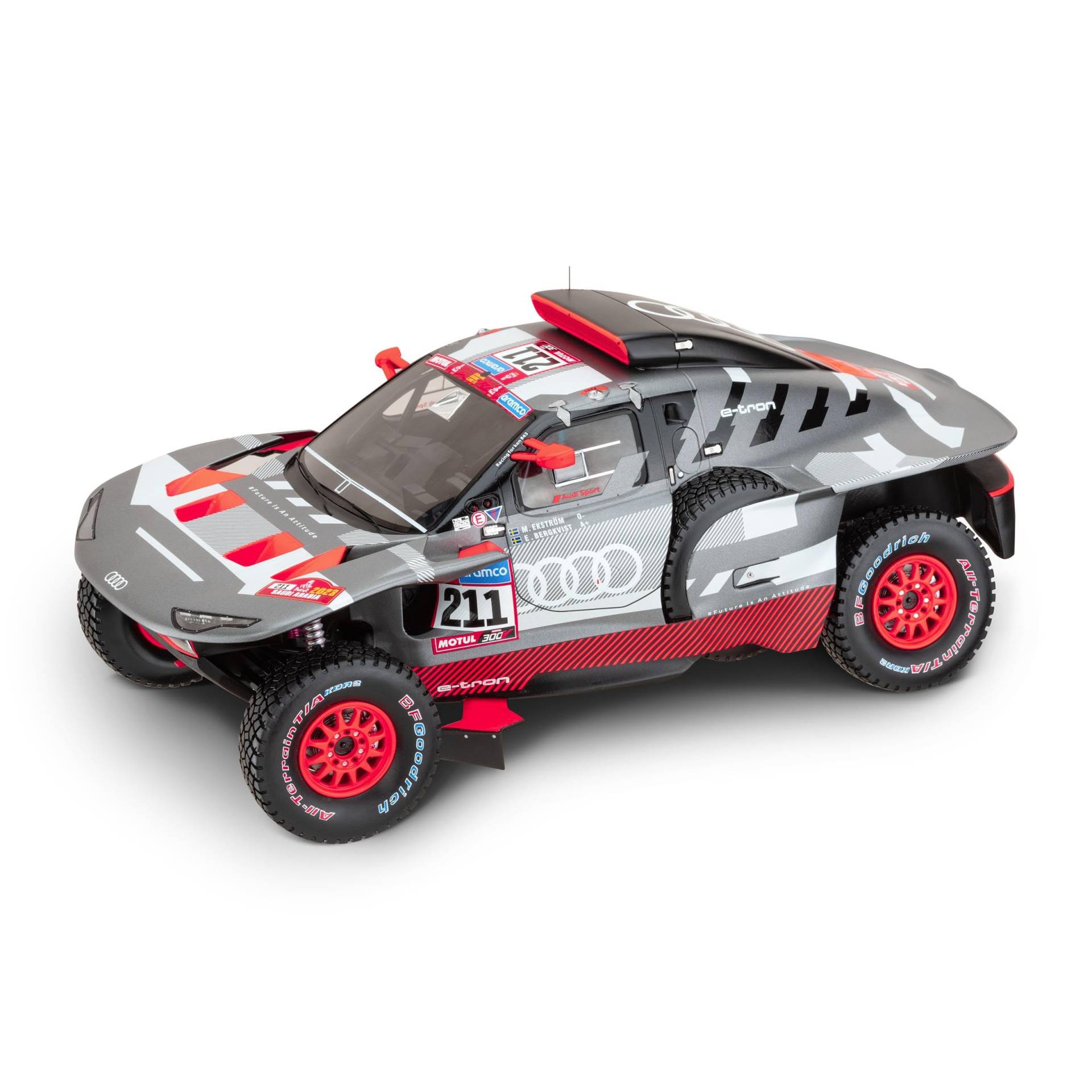 Audi 5022200651 Modellauto RS Q e-tron E2 Rallye Dakar 2023 Miniatur Modell, Ekström/Bergkvist, Maßstab 1:18 von Audi collection