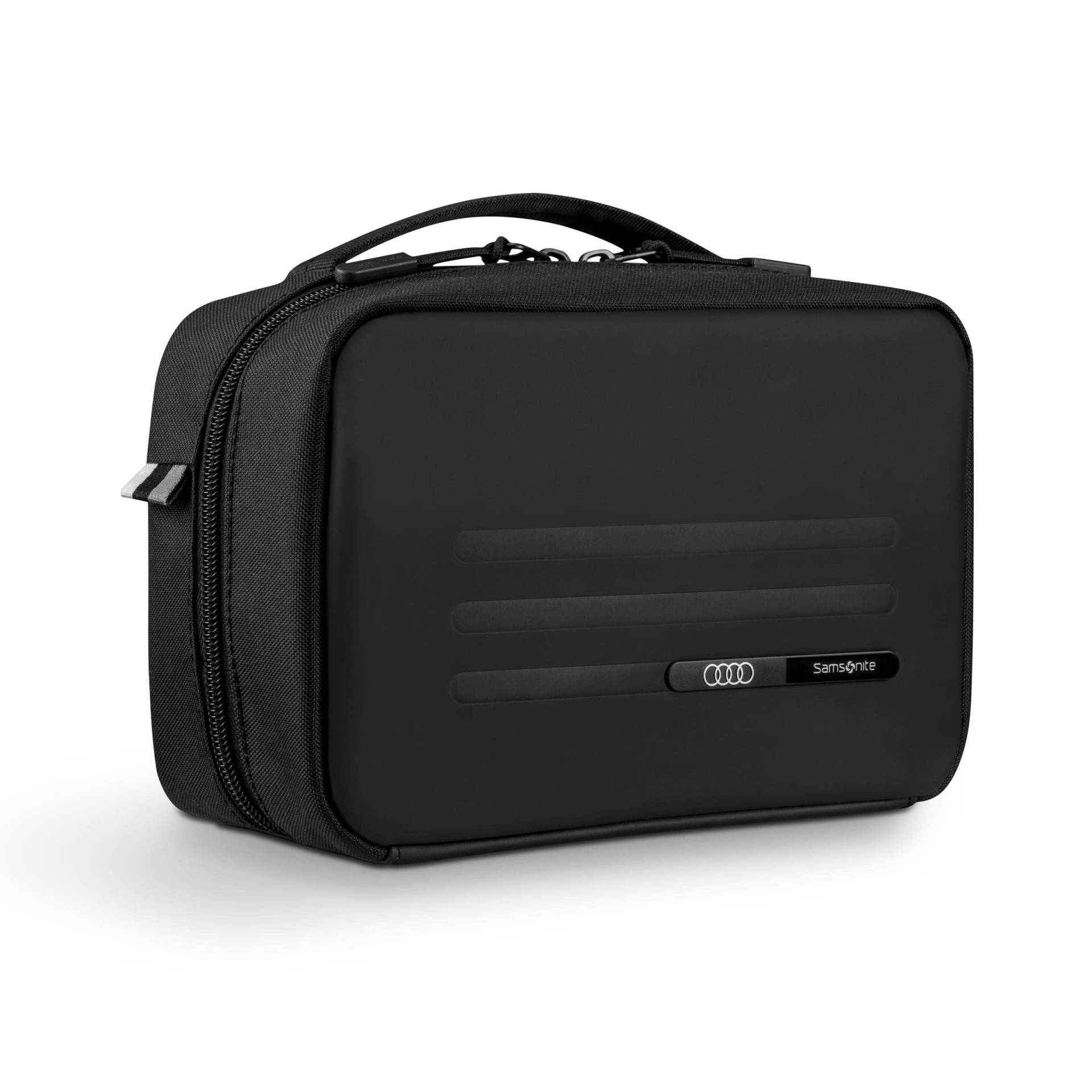 Audi 3152202000 Waschtasche Kulturtasche Weekender, schwarz, mit Audi Ringe Logo von Audi collection