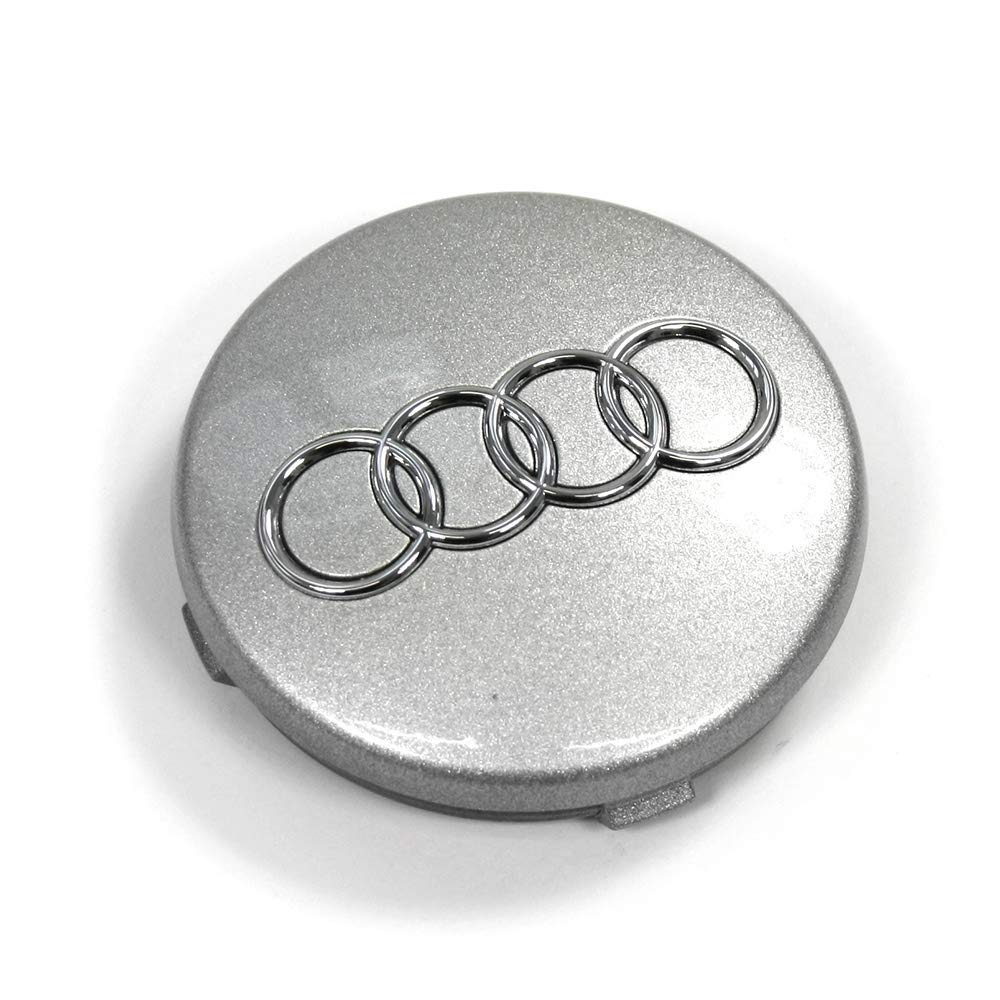 Audi 4B0601170Z17 Radzierkappe (1 Stück) Radnabenabdeckung Felgendeckel Nabenkappe, avussilber, 9.4 x 8.8 x 1.8 cm, Silber von Audi