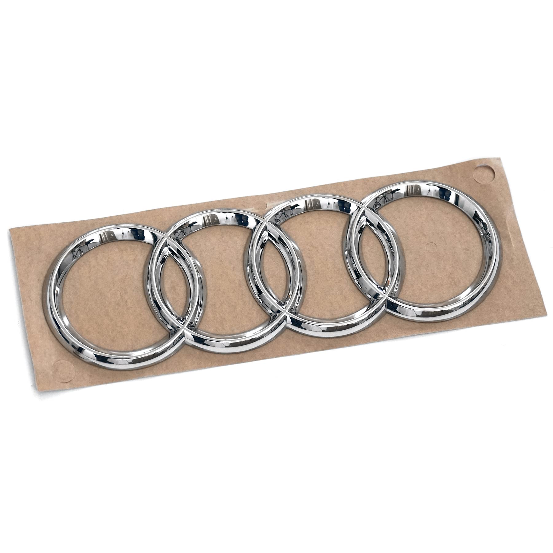 Audi 4F0853742C2ZZ Ringe Emblem Zeichen Heckklappe Logo, Chrom/Silber, nur Limousine, nur ab Produktion 10/2008 von Audi