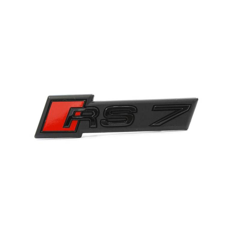 Audi Original RS7 Schriftzug Emblem Logo Schwarz Front Kühlergrill von Audi