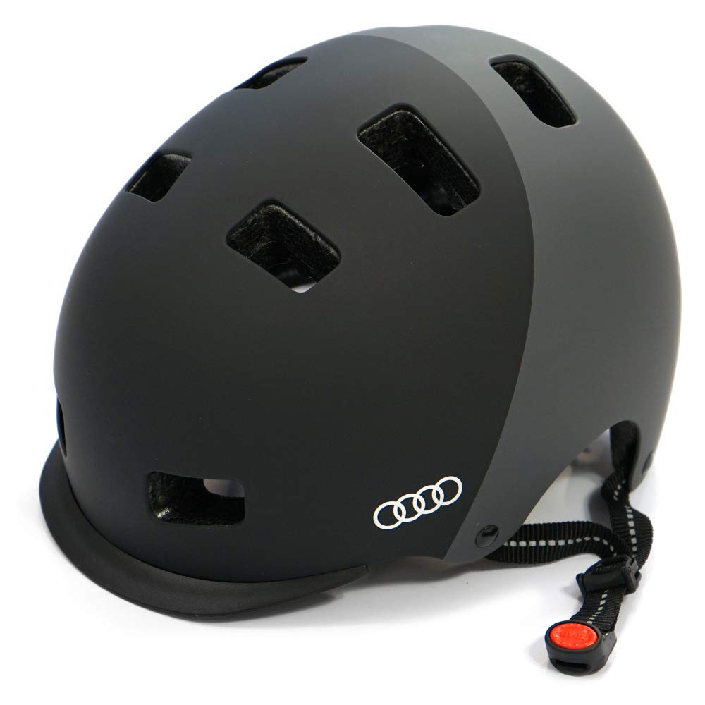 Audi 4KE050320A Helm E-Scooter Fahrradhelm Schutzhelm, Größe L, Silver von Audi