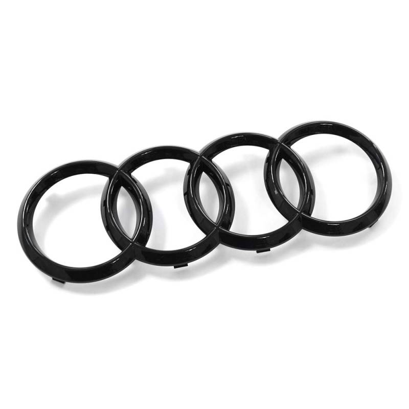 Audi 4KE853605T94 Zeichen Kühlergrill Ringe Black Edition Emblem Logo, schwarz von Audi