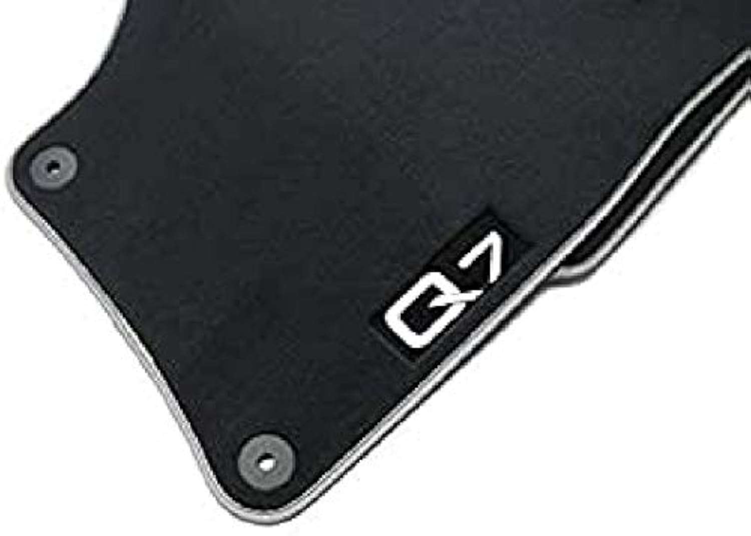 Audi 4L1061270PBMNO Textilfußmatte Premium Vorne/Hinten, Schwarz/Silbergrau, 4 Stück von Audi