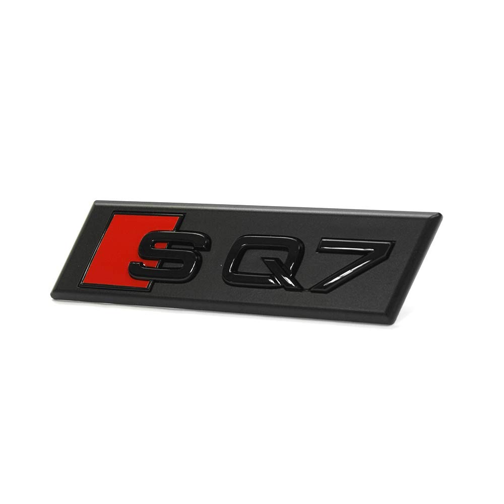 Audi Original SQ7 Schriftzug Emblem Logo Schwarz Front Kühlergrill 4M0853748B T94 von Audi