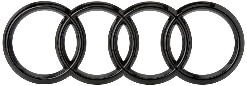 Audi 4M8071801 Zeichen Kühlergrill Ringe Black Edition Emblem Blackline Logo schwarz von Audi