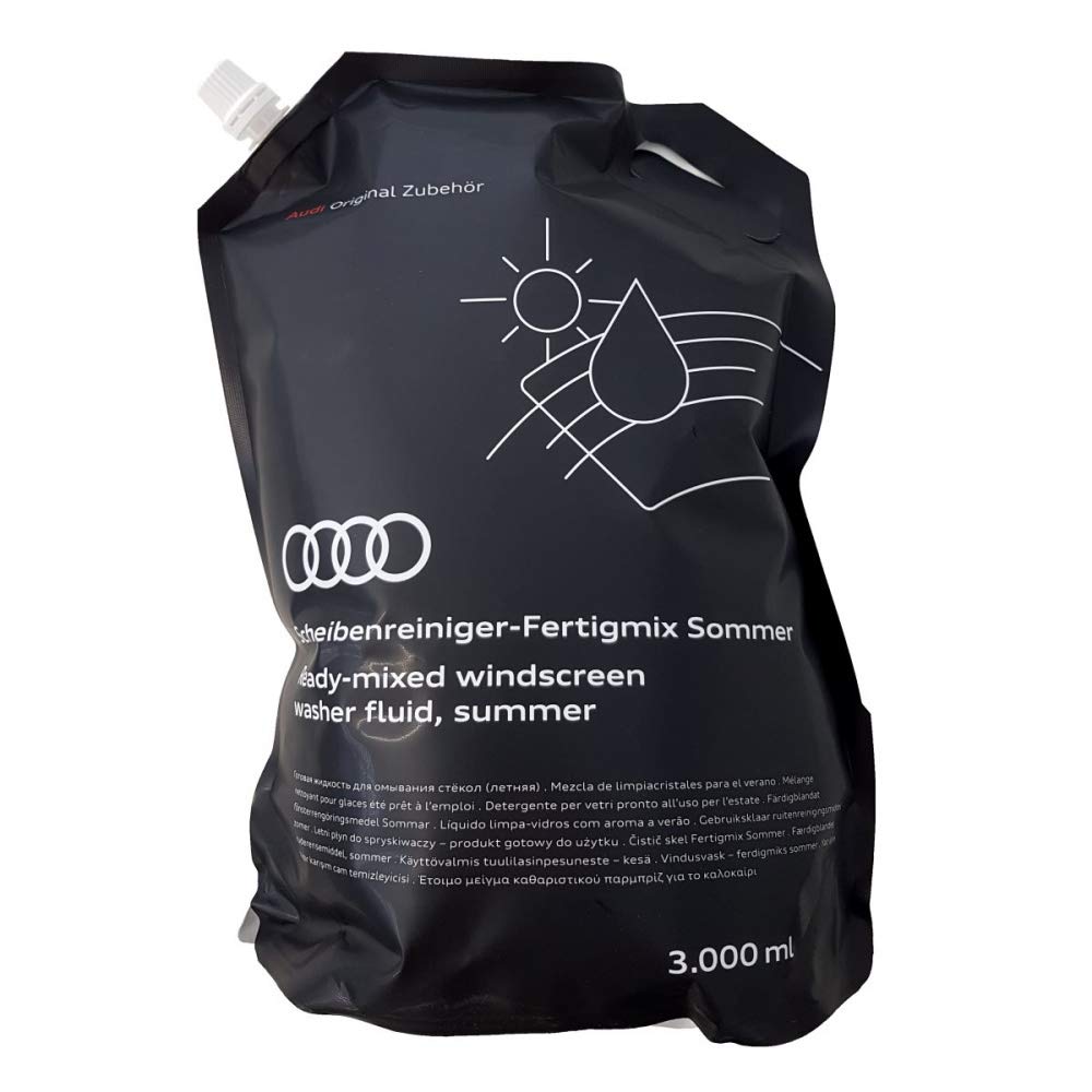 Audi 4M8096323020 Scheibenreiniger Sommer Fertigmix Wischwasser Standbodenbeutel, 3 Liter von Audi