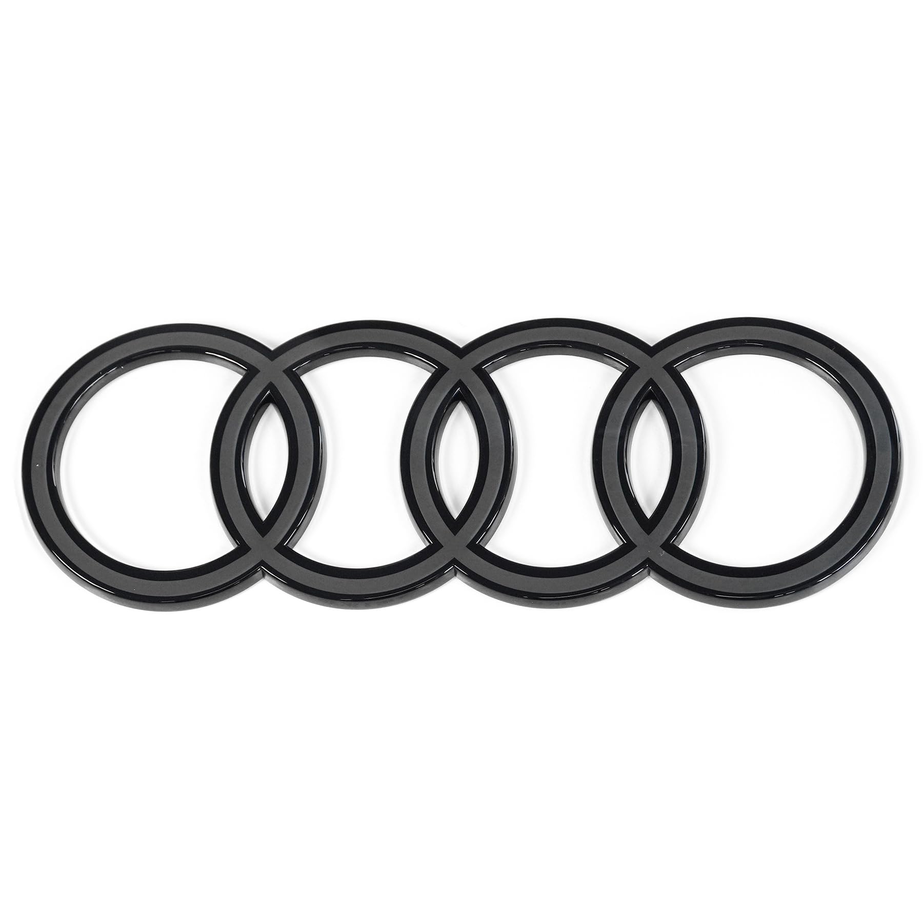 Audi 4M8853742C716 Ringe Logo Emblem, schwarz/anthrazit von Audi