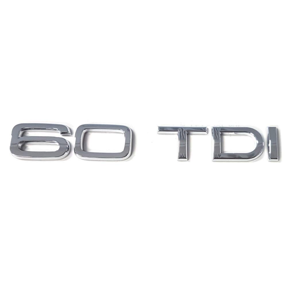 Audi 4N0853744D2ZZ Schriftzug 60 TDI Emblem Logo Aufkleber Diesel chrom glänzend von Audi