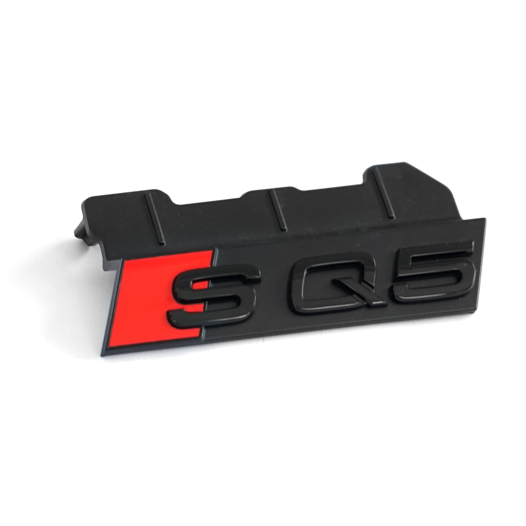 Audi 80A071805 Schriftzug SQ5 Clip Plakette Halterung Kühlergrill Black Edition Emblem, schwarz/rot von Audi