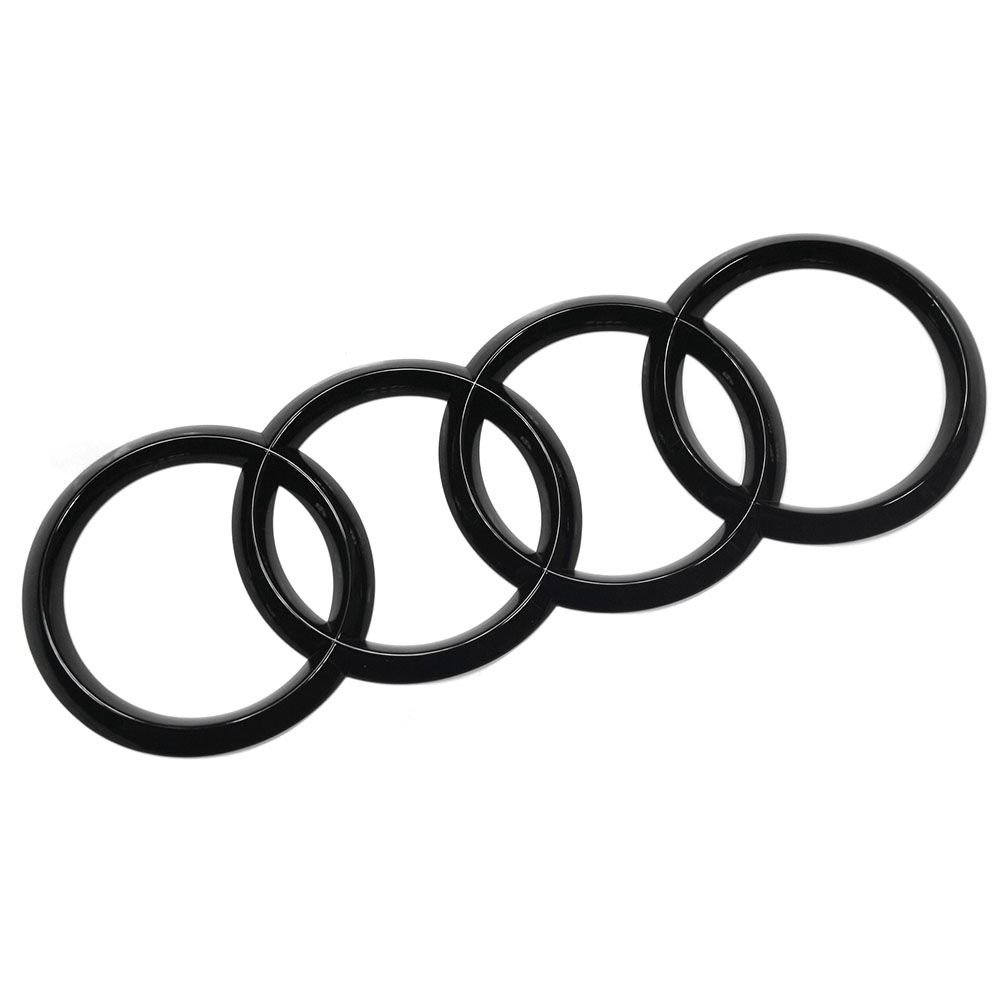 Audi 83A071802 Zeichen Heckklappe Ringe Black Edition Emblem Blackline Logo Schwarz von Audi