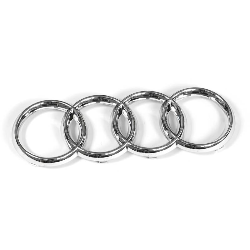 Audi 8D0853605 Ringe Kühlergrill Emblem Logo, Chrom, Silber von Audi