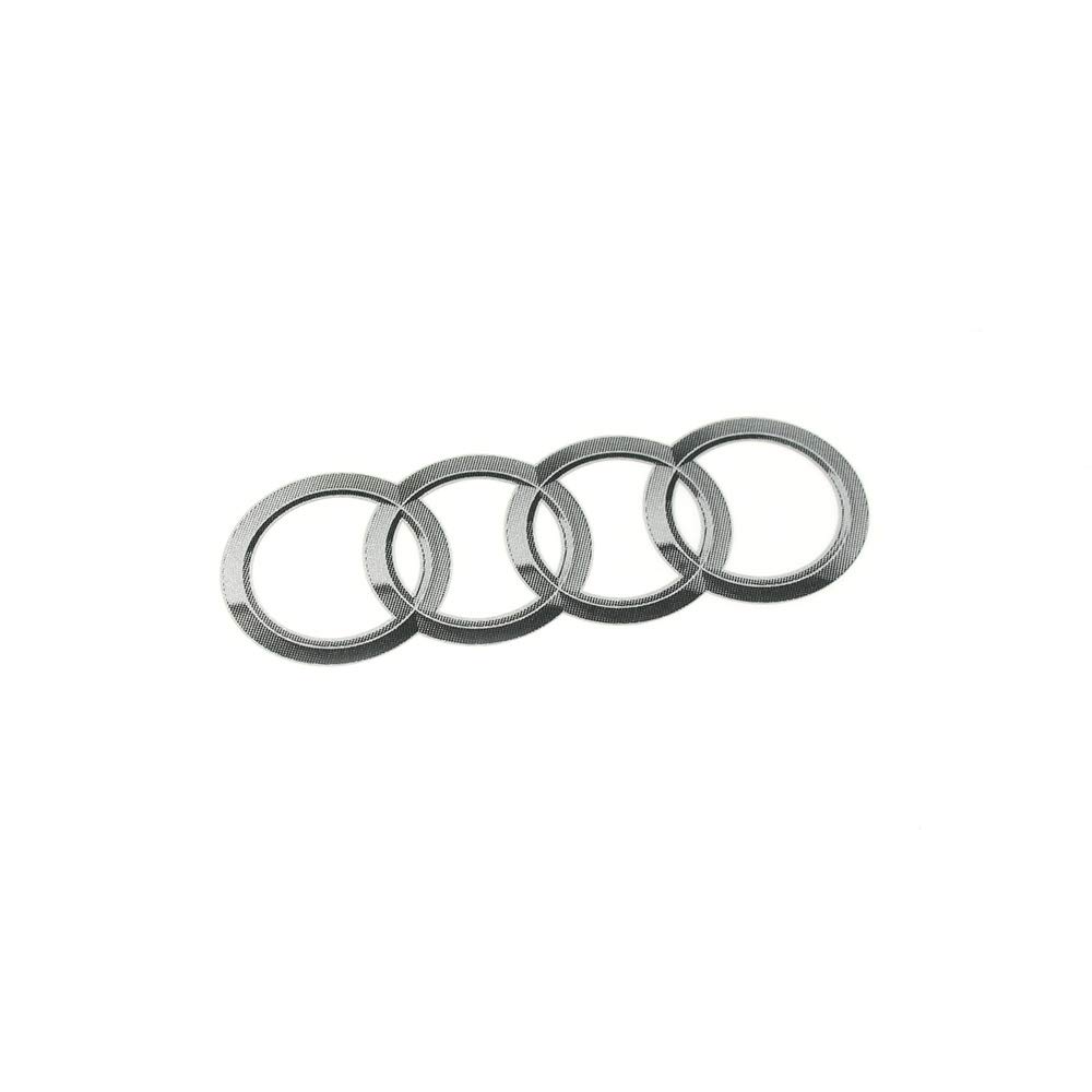 Audi 8R0060306 Ringe Emblem Logo Aufkleber Sticker Kennschild 95x56mm, Chrom von Audi