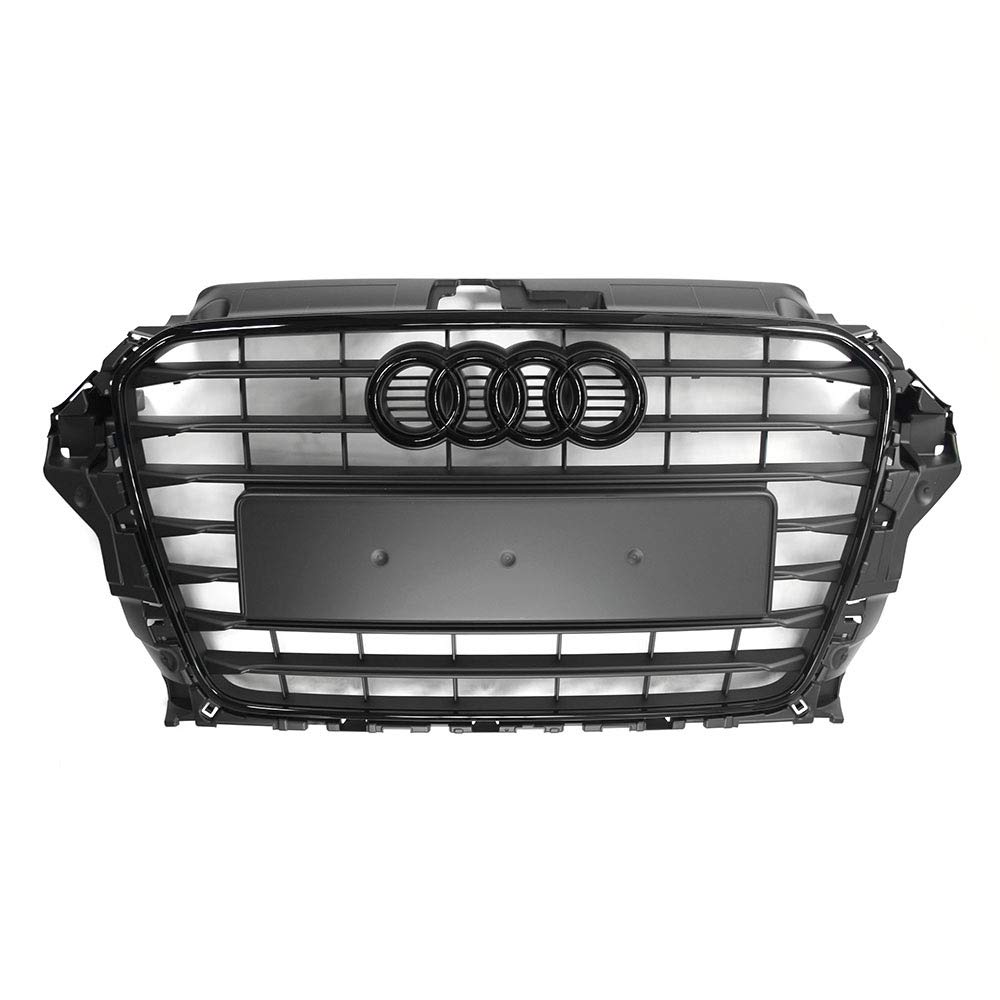 Audi 8V3853651CKA Kühlergrill Black Edition Frontgrill Tuning Design Grill Blackline, schwarz matt, für A3 (8V, 2013-2016) von Audi